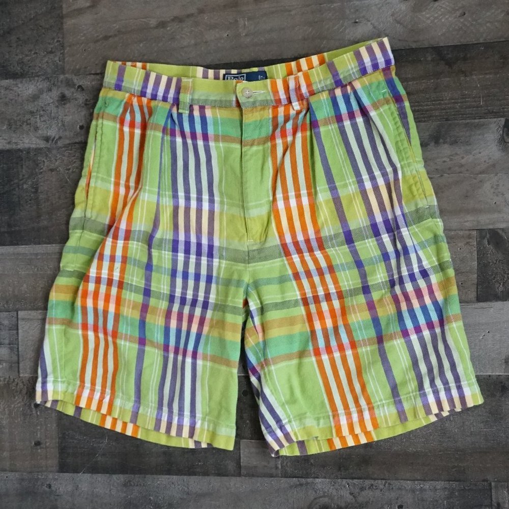 Green Plaid Polo Ralph Lauren Tyler Shorts